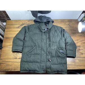 valstar bergdorf goodman COAT Packable Hooded Lambswool Jacket Sz XL